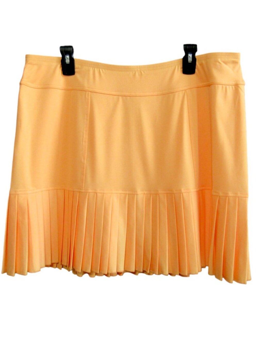 Jofit Women XXL Golf Tennis Pickleball Skort Peach Orange Knife Pleat UPF 30 New